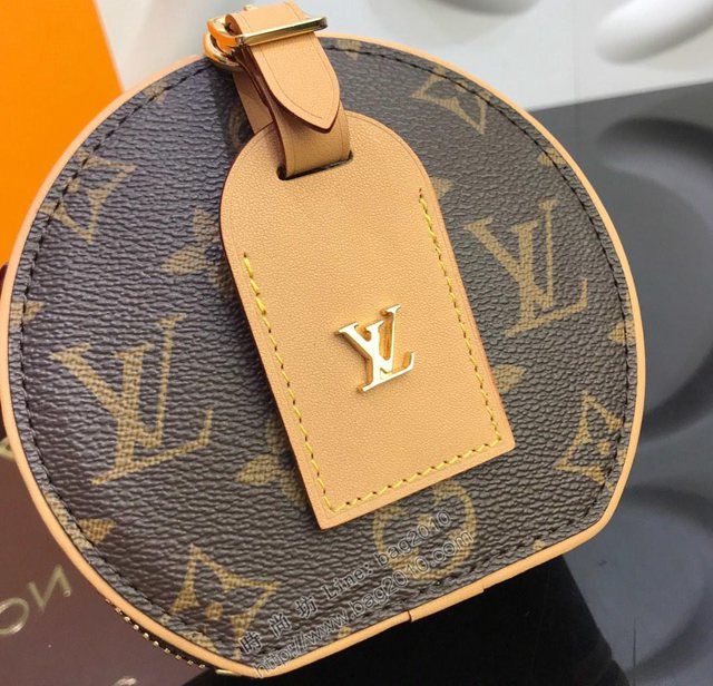 路易威登女包 M44699 頂級原單 Mini Boite Chapeau手袋 經典老花款 LV圓餅包 LV斜跨女包  ydh2923